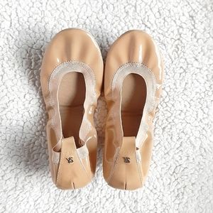 YOSI SAMRA Nude Foldable Ballet Flats Size 7
